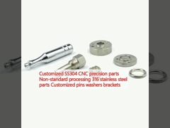 قطعات دقیق سفارشی SS304 CNC پردازش غیر استاندارد قطعات فولاد ضد زنگ 316 قطعات سفارشی پین ها کفش ها